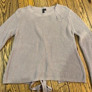 Open back sweater